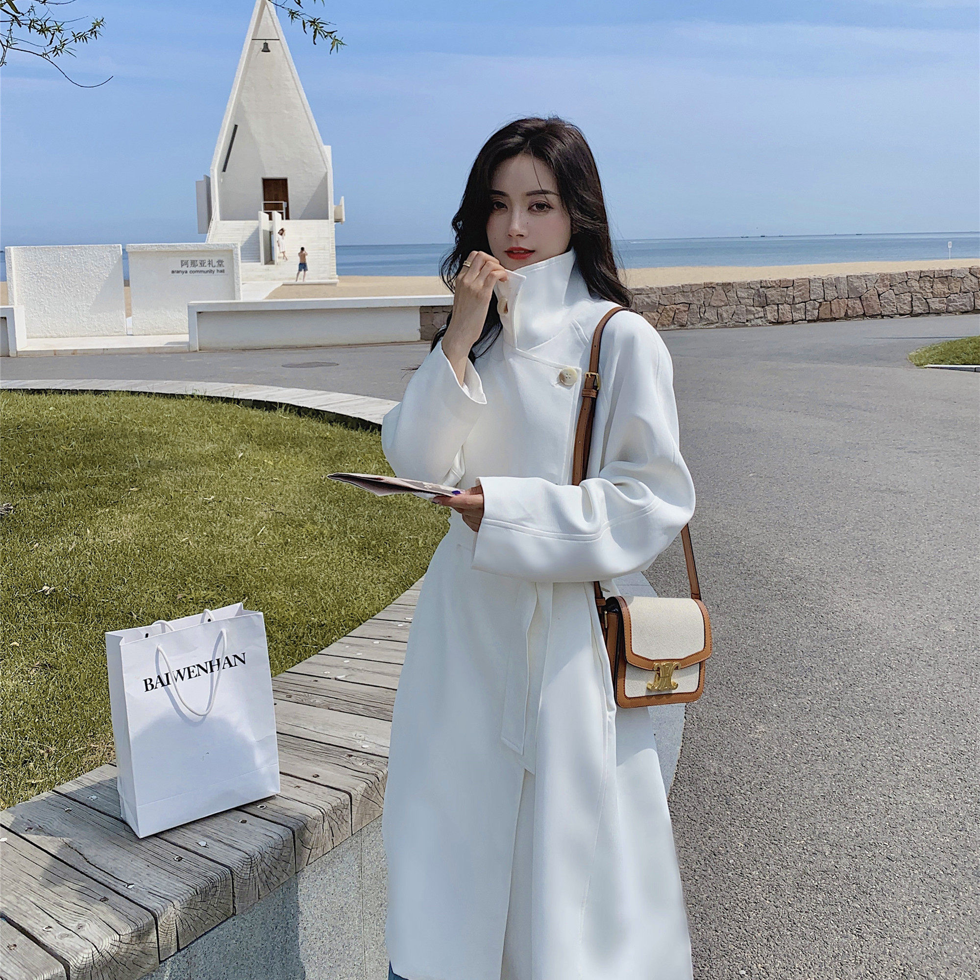 【现货档口】新款百搭中长款风衣浙宝B252-2209-P140-K218，女装风衣，浙宝252