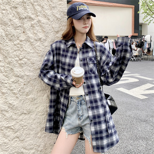 【新款】格子衬衫连衣裙 浙宝B252-2635-P135-K218，女装衬衫，浙宝252