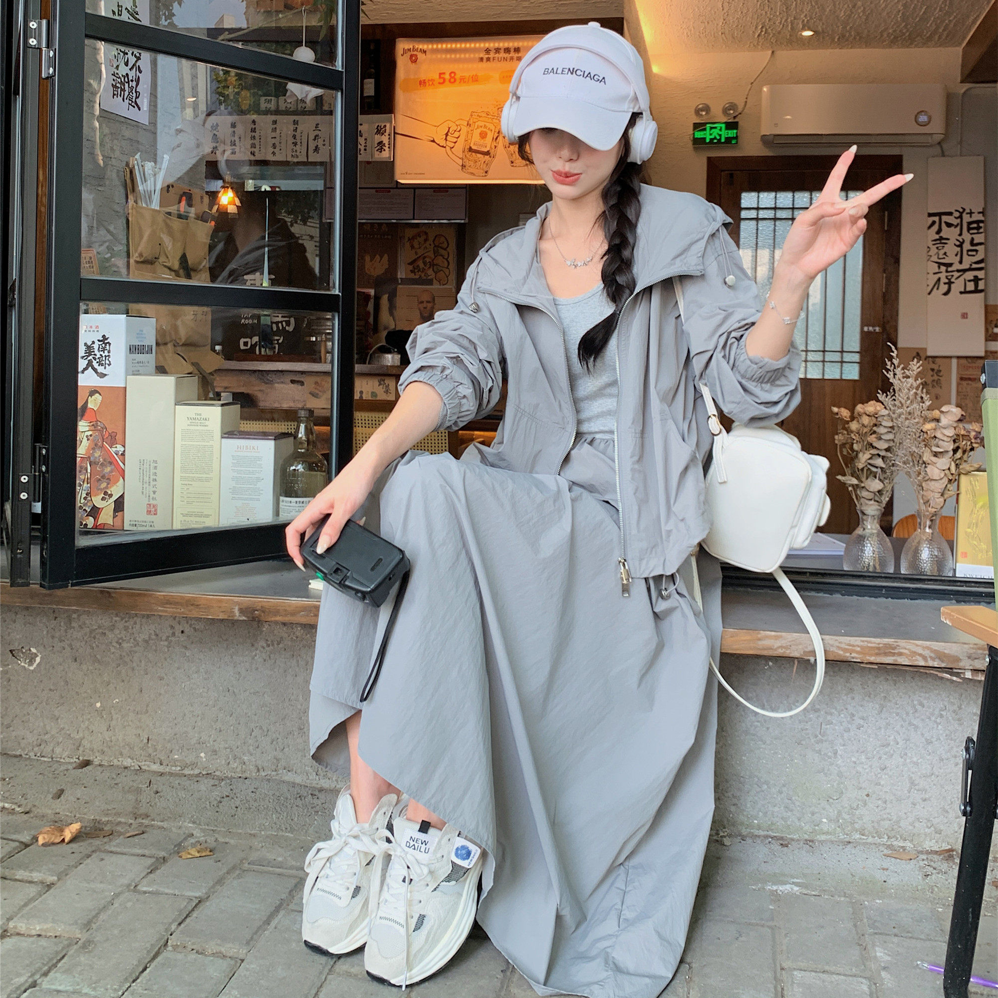 【现货档口】连衣裙连帽外套两件套浙宝B252-2414-P185-K258，女装套装/套裙，浙宝252