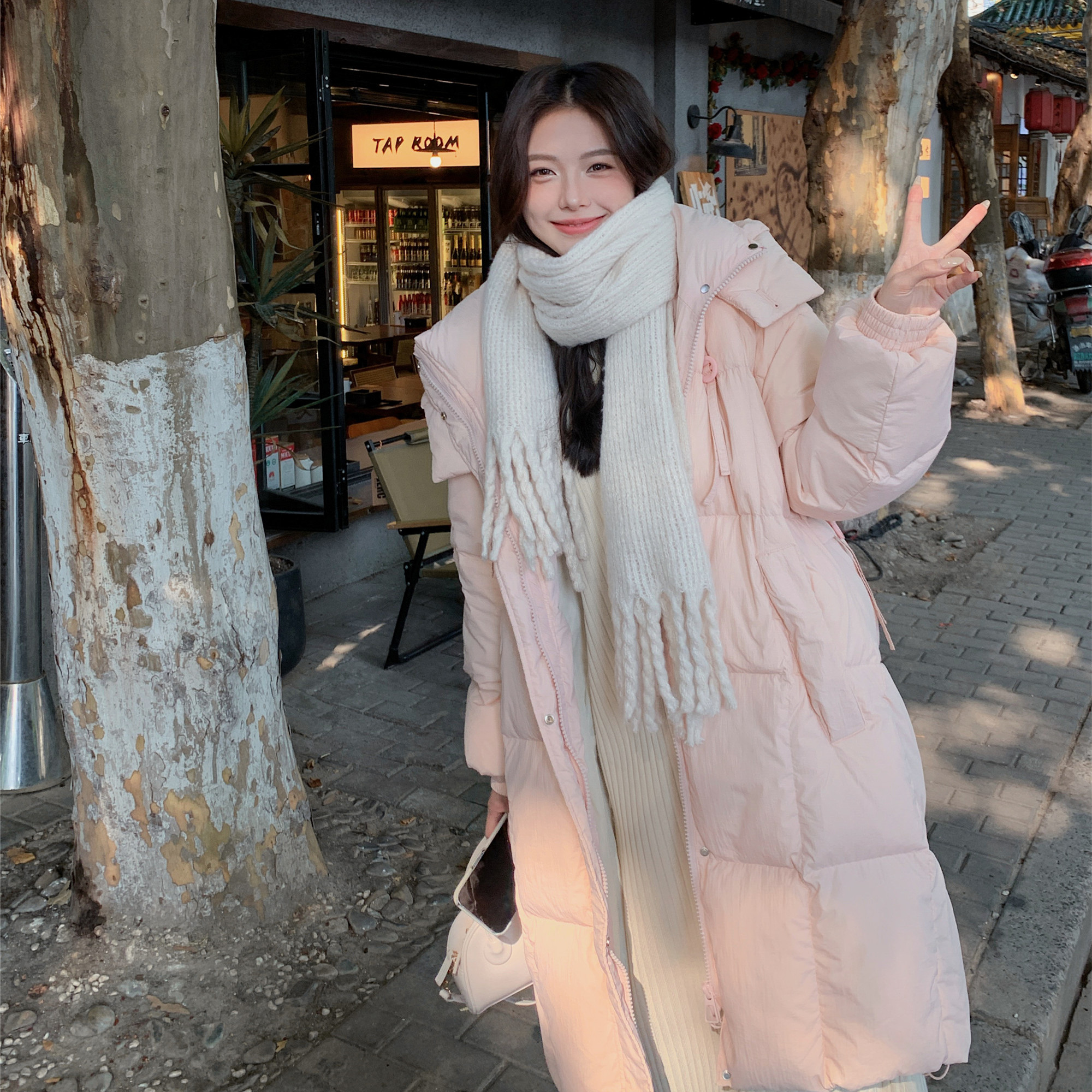 【现货】连帽长款羽绒服浙宝B252-23125-P265-K398,女装棉衣/棉服,浙宝252