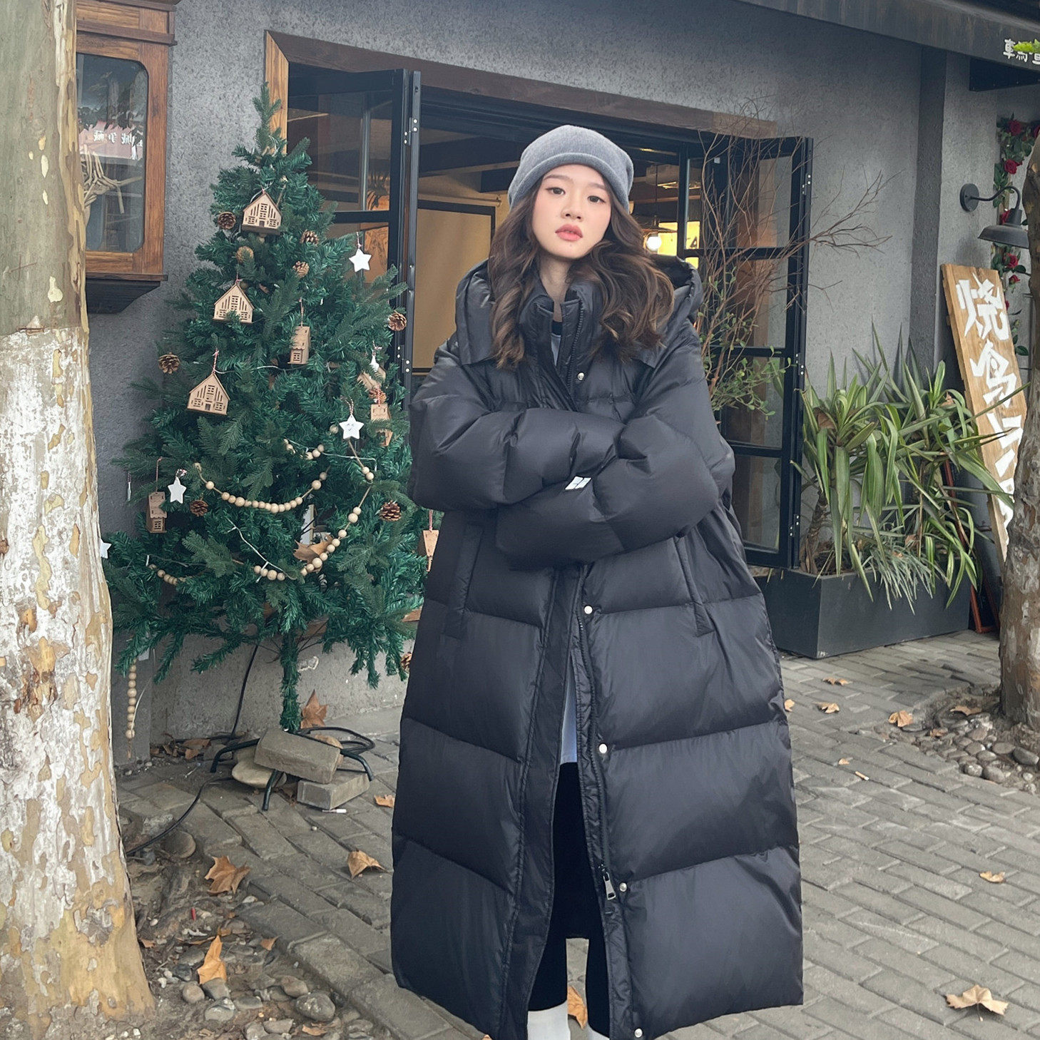 【大量现货】冬季加厚过膝长款棉服浙宝B252-23135-P195-K288,女装棉衣/棉服,浙宝252
