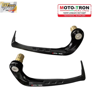 MOTOTRON 改装GPR牛角拉杆护手护弓风切加重铜制手把平衡端子16MM