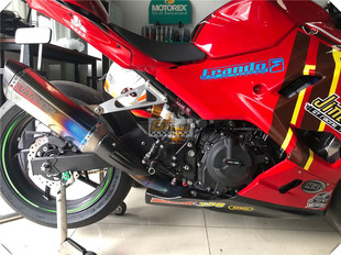 川崎400 NINJA400 忍者400用 改装万虎排气管支架 固定排气管架