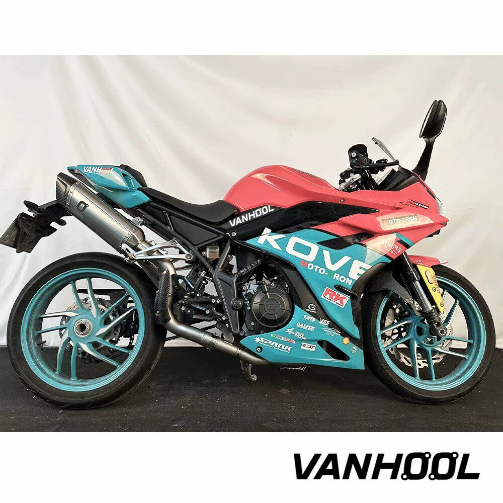 万虎排气 凯越350RR 钛合金不锈钢全段 高位侧排 赛版侧排 排气管
