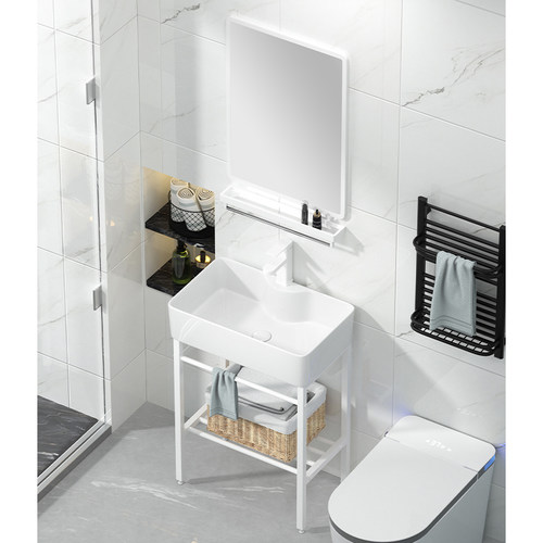 泓洁世家不锈钢支架洗手盆