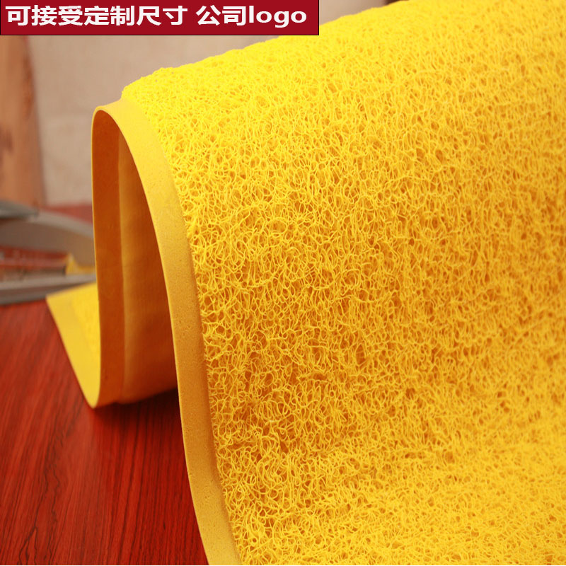 定制入户丝圈脚垫塑料logo防滑垫