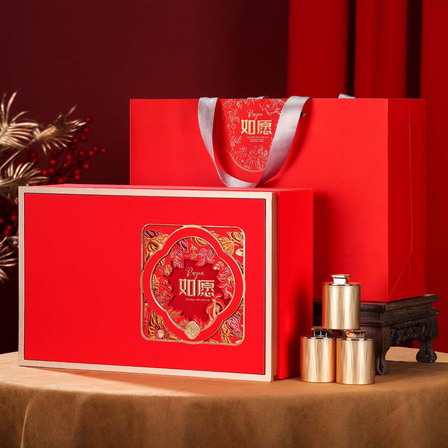 新款茶叶包装盒12小罐茶叶礼盒空盒通用红茶绿茶碎银子礼盒定制