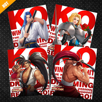 侍魂霸王丸娜可露露电脑笔记本冰箱电动汽车电瓶车反光磁力贴纸