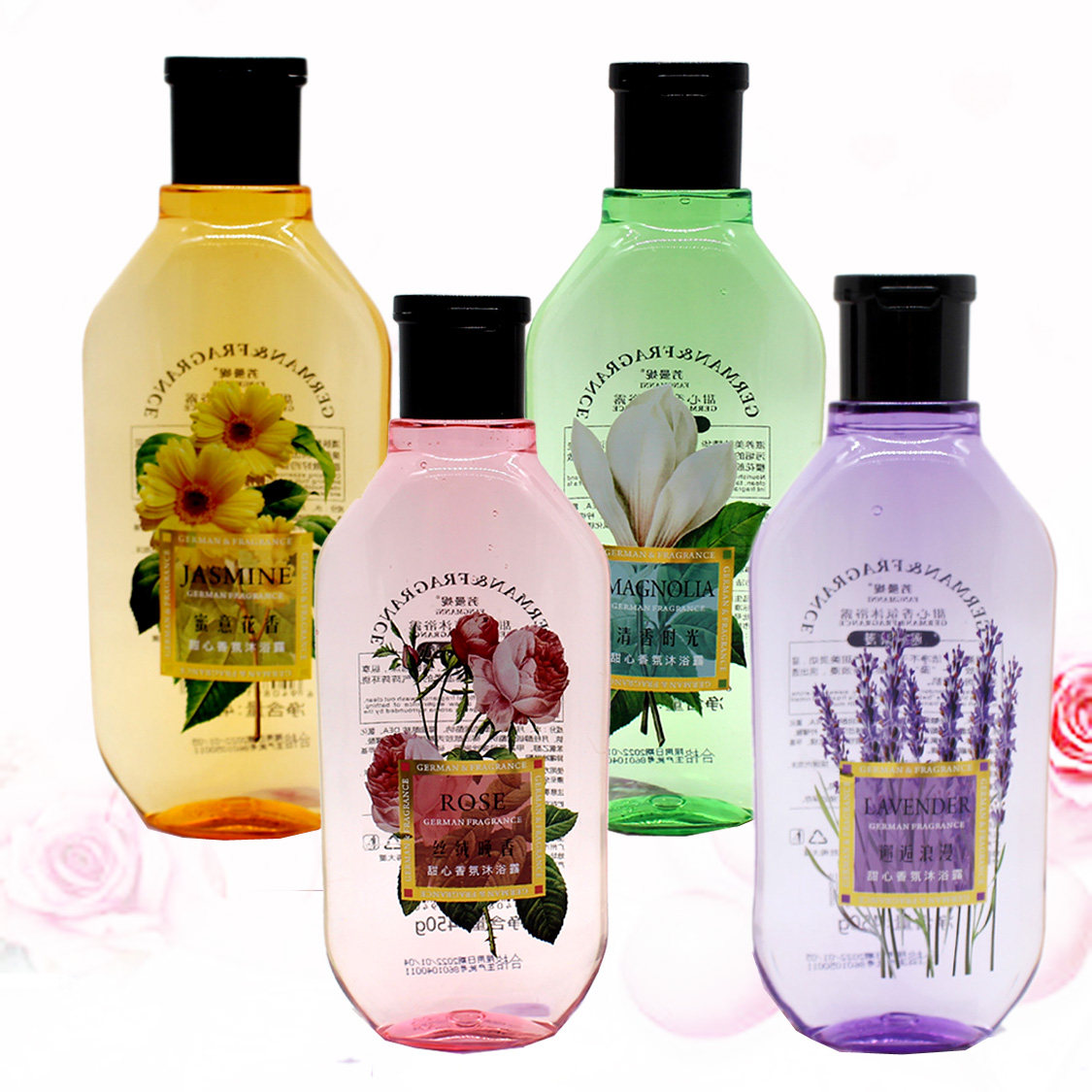 芳曼妮甜心香氛沐浴露450g玫瑰薰衣草百合洋甘菊花香持久留香男女