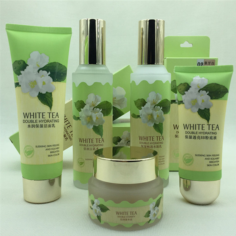 桑芙兰化妆品正品护肤套装白茶补水洋甘菊温和保湿乳液霜BB眼精华