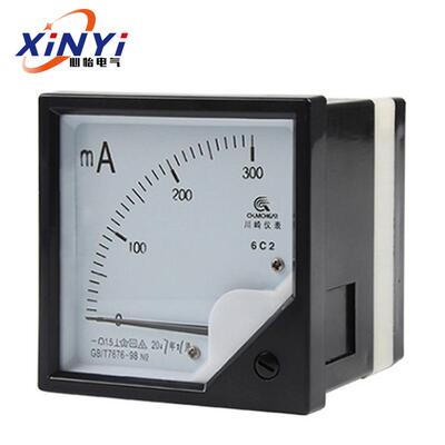 6C2200mA电流表指针式50mA直流毫安100mA300mA厂家