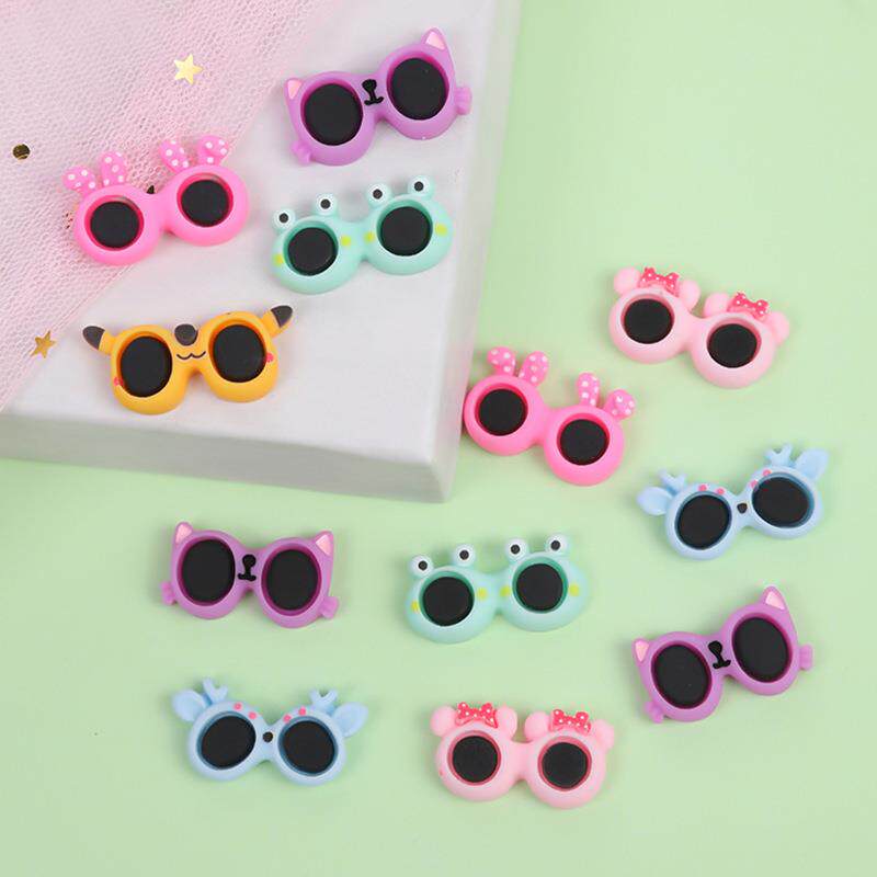 迷你小眼镜树脂配件混款 奶油胶配饰手工头绳发夹diy材料贴片