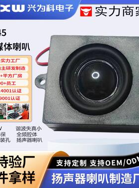 厂家定制5045方形全频腔体喇叭  扬声器4欧5w内磁超声波箱体喇叭