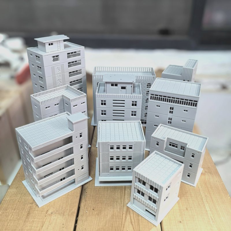1/144HG/MG高达小米家鱼缸楼房硬质塑料拼装模型万代场景建筑沙盘