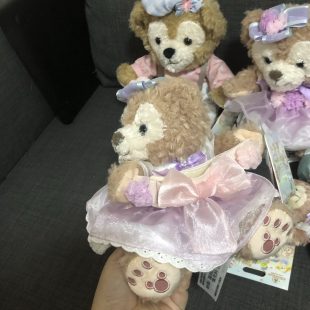 上海迪士尼国内代购现货蜜语花香杰拉多尼雪莉玫绑带公仔玩偶挂件