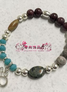 原创玛瑙吊坠串珠日韩风手链包邮