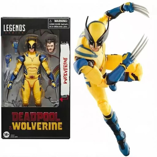 国产Marvel Legends死侍电影版金刚狼与死侍战斗服金刚狼可动玩偶