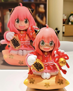 间谍过家家系列阿尼亚招财猫招财阿妮亚手办摆件桌搭车载礼物潮玩