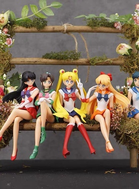 优质版新品美少女战士月野兔木野真琴火野丽手办模型人偶公仔车载