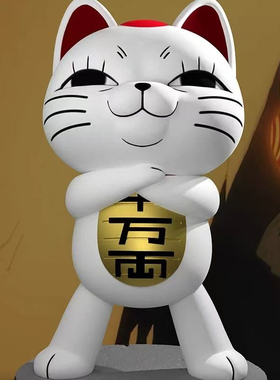 胆大党周边当哒当高速婆婆招财猫手办摆件潮玩二次元动漫公仔模型