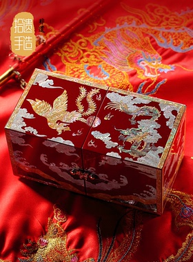 螺钿漆器首饰盒结婚礼物
