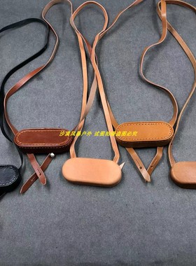 62式望远镜8X30双筒目镜盖牛皮盖挂绳望远镜配件目镜盖挂绳一体
