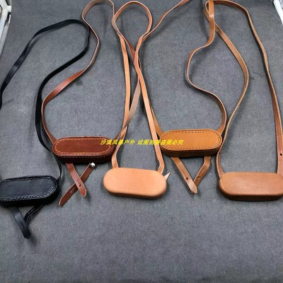 62式望远镜8X30双筒目镜盖牛皮盖挂绳望远镜配件目镜盖挂绳一体