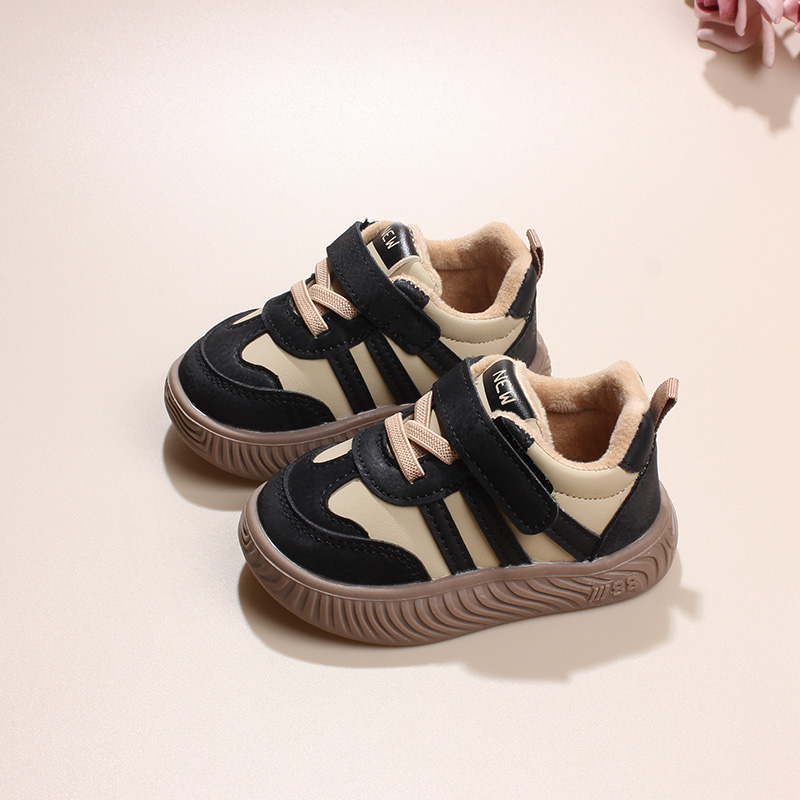 婴儿鞋加绒宝宝鞋子男秋冬季学步鞋0-1-3岁运动鞋婴童软底二棉鞋