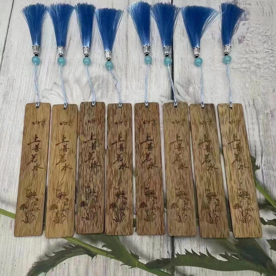 越南芽庄沉香书签雕刻木雕工艺品