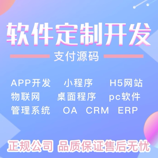 软件开发定制微信小程序java网页课程直播软件人工智能桌面小工具
