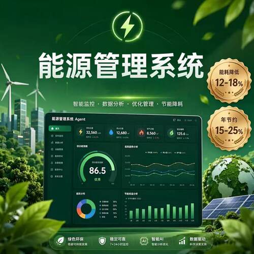 智慧能源管理系统定制开发空调照明分项计量计费能耗监测管理平台