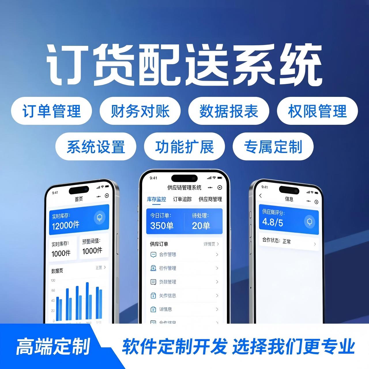 订单处理软件小程序开单商城软件爱你B2B订货电脑手机开单下单ERP