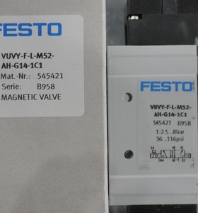 ESTO费斯托电磁阀VUVY-F-L-M52-AH-G14-1C1 545421 545415 现货好