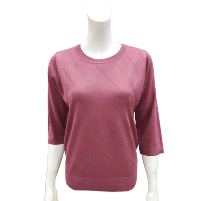 妈妈春装洋气上衣中老年人女T恤