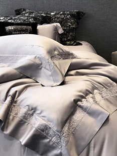 意式极简超细旦60支天丝棉磨毛细腻薄款柔软四件套亲肤软糯1.8m床