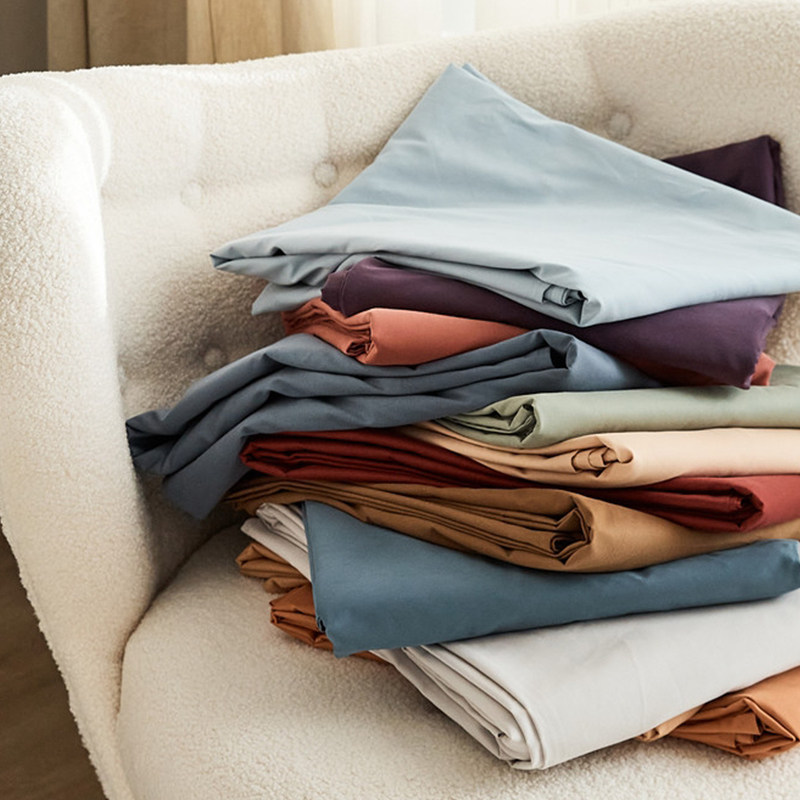 秋冬全棉100支磨毛纯色枕套床单床笠被套单双人合集单品纯棉床品,床上用品,床单,淘宝优惠券,粉丝福利购,淘宝优惠卷