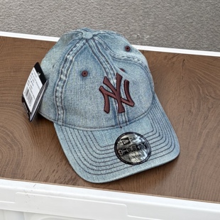 NewEra新款 940外缝线弯檐帽子学生 牛仔棒球帽NY刺绣男女同款