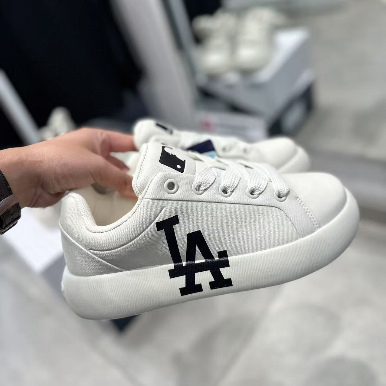 MLB增高厚底小白鞋男休闲复古时尚女运动鞋子百搭低帮情侣板鞋