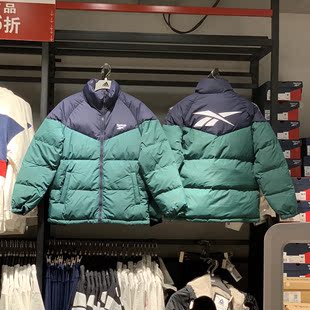 锐步Reebok 男女暖冬双面穿羽绒服夹克 DX7067 JACKET明星同款