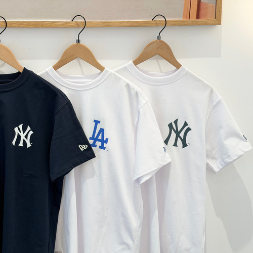 New Era纽亦华春夏新款MLB印花短袖T恤透气男女宽松潮流百搭上衣