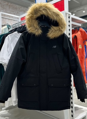 New Balance NB 24年新款男士休闲中长款潮流羽绒服 AMJ44300