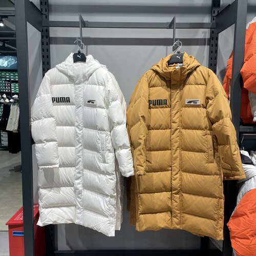 彪马Puna 羽绒服男冬新款长款加厚保暖连帽运动休闲外套 539730