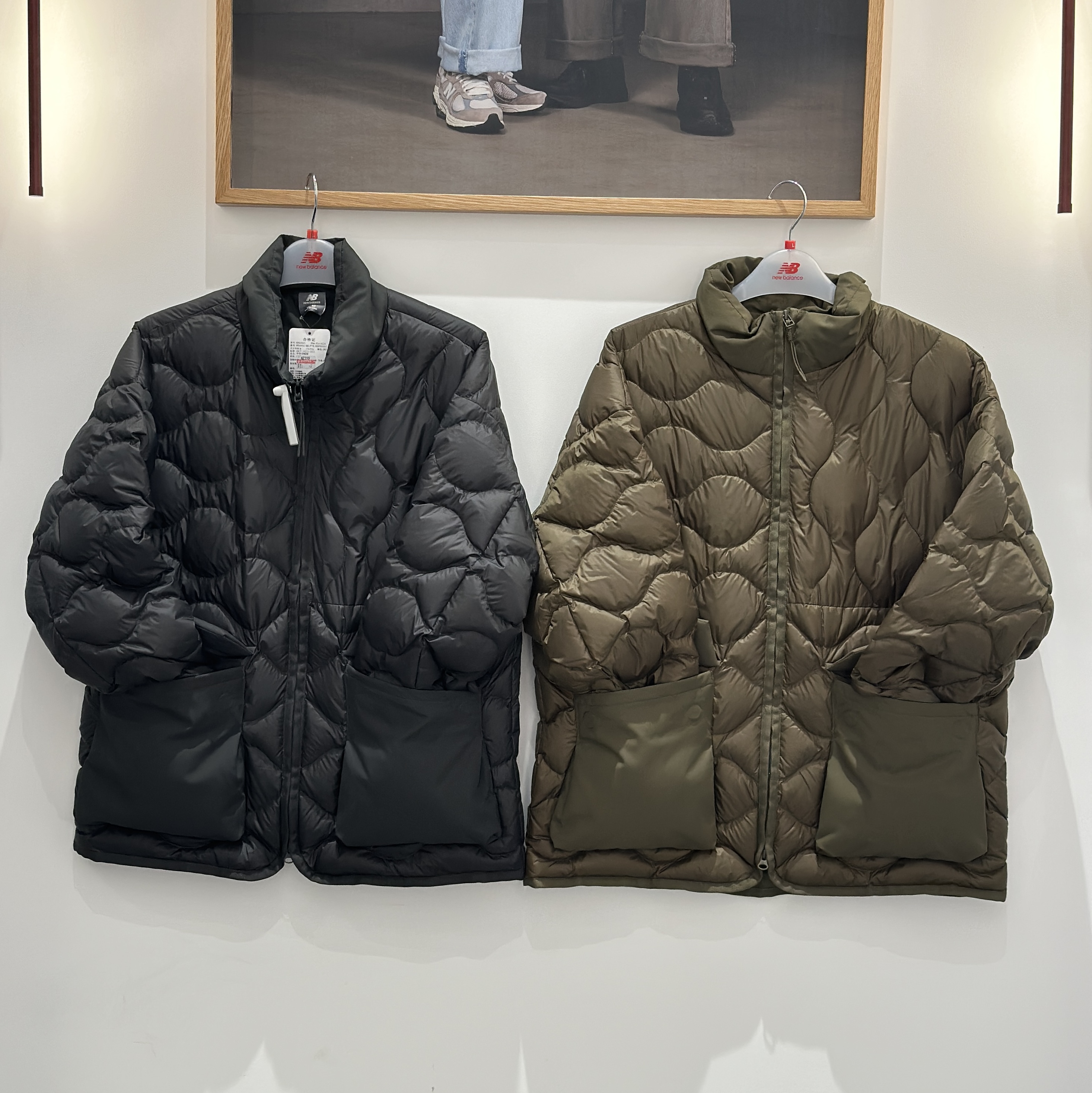 New Balance 时尚简约立领长袖夹克羽绒服 男女同款NPE49041