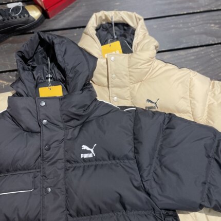 PUMA彪马新款 男女同款连帽短款休闲保暖羽绒服面包服外套 539230