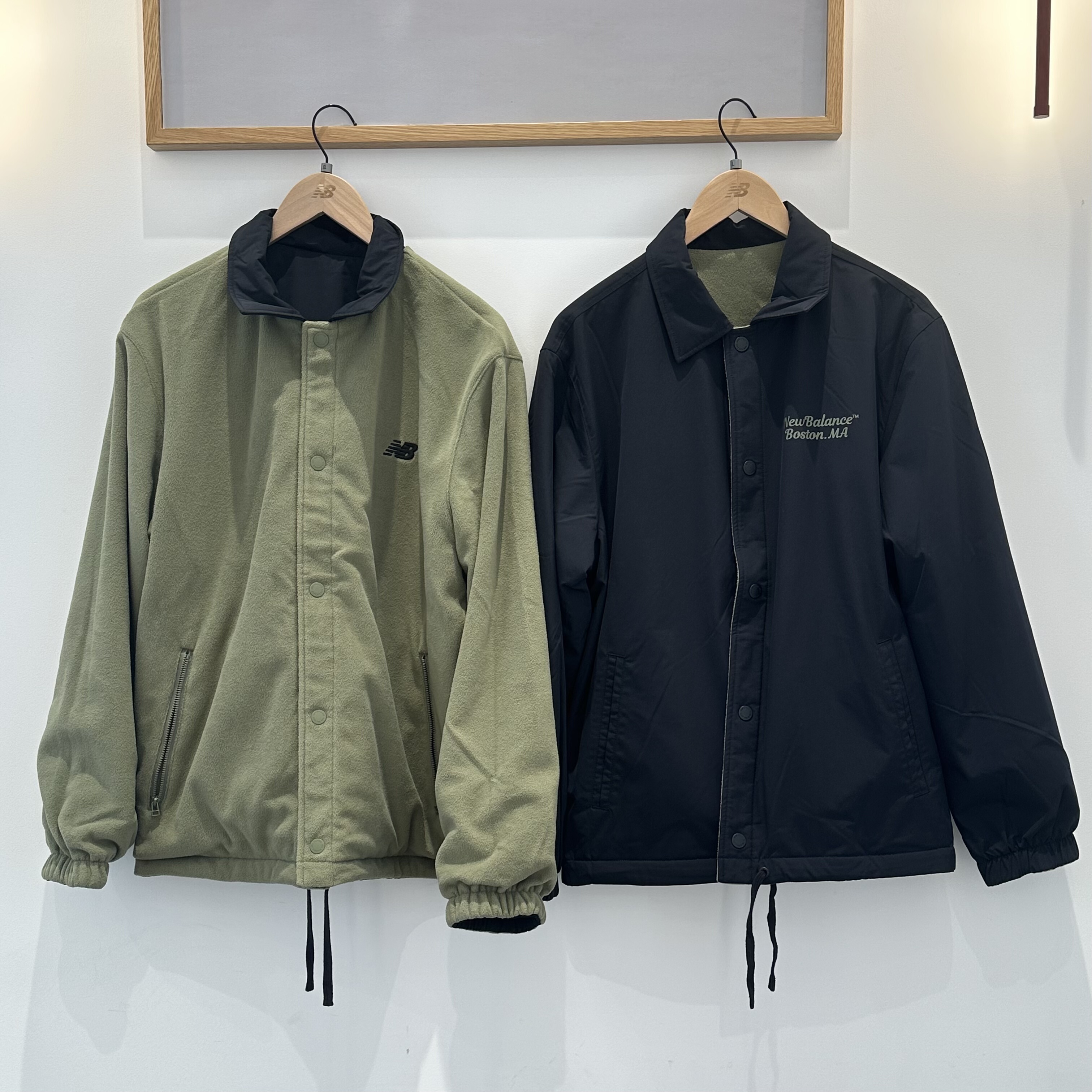 NewBalance双面穿夹棉翻领工装