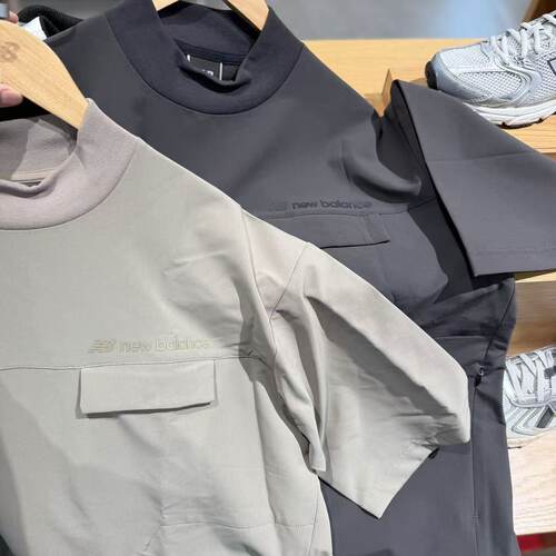 New Balance MET 24 美式复古时尚百搭舒适短袖T恤 百搭口袋短袖