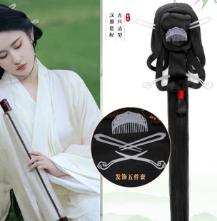 战国袍头饰汉服发饰整套明冬季一套发钗发冠对钗发簪后压梳子醋酸