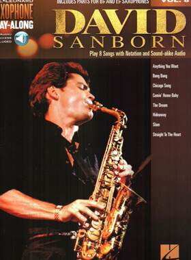 258-大卫山朋 爵士萨克斯曲谱伴奏David Sanborn  8首