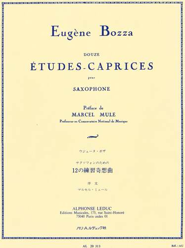 ZS035-博扎 12首萨克斯【随想练习曲】 Bozza-12-Etudes-Caprices