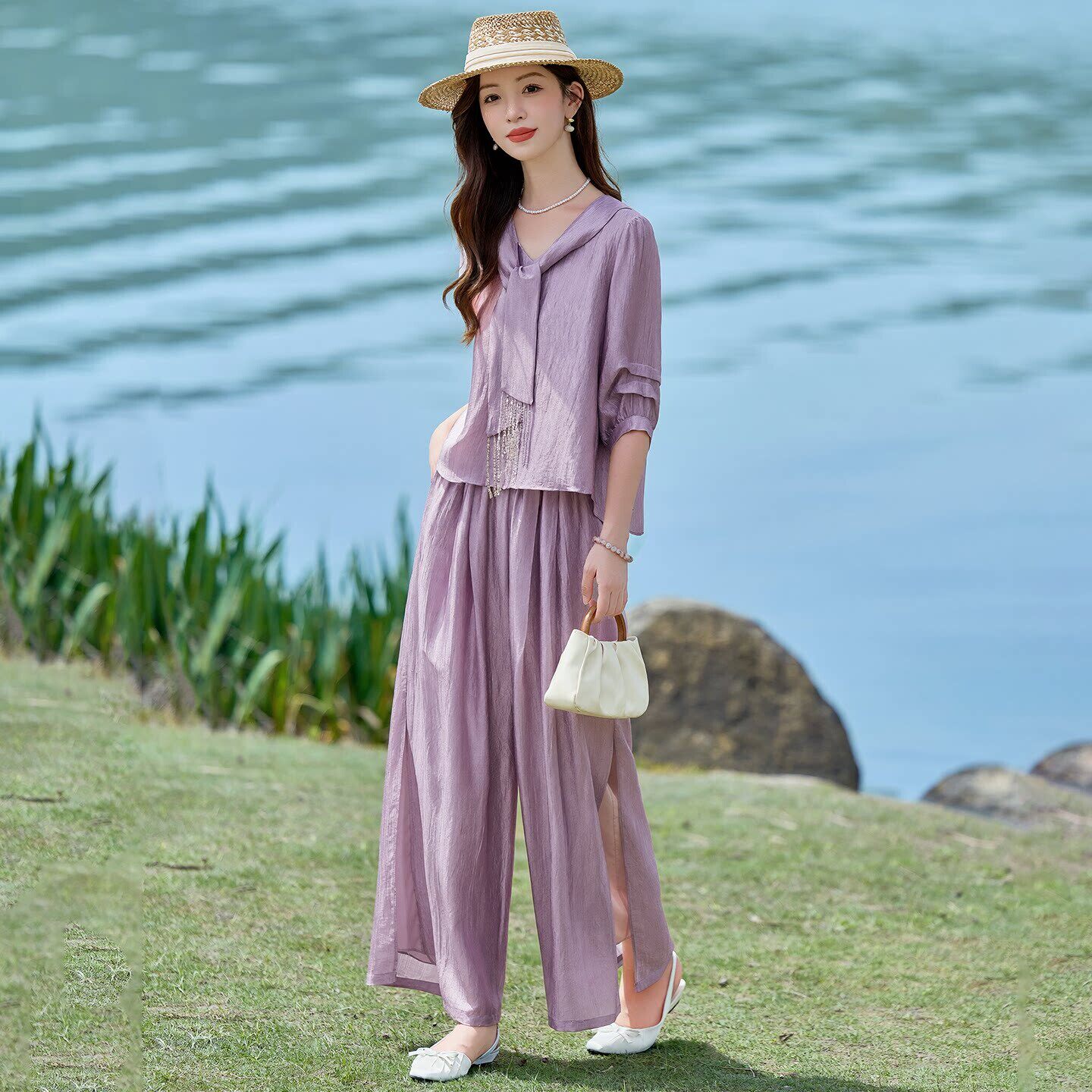 高级感气质套装女2026夏季V时尚套装